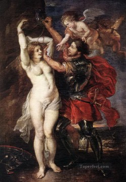 Peter Paul Rubens Painting - perseus and andromeda 1640 Peter Paul Rubens